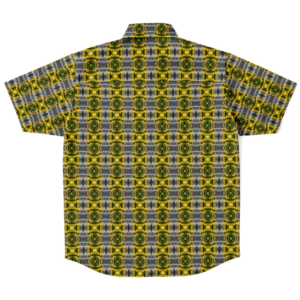 Short Sleeve Button Down Shirt (Lemon Snakes)