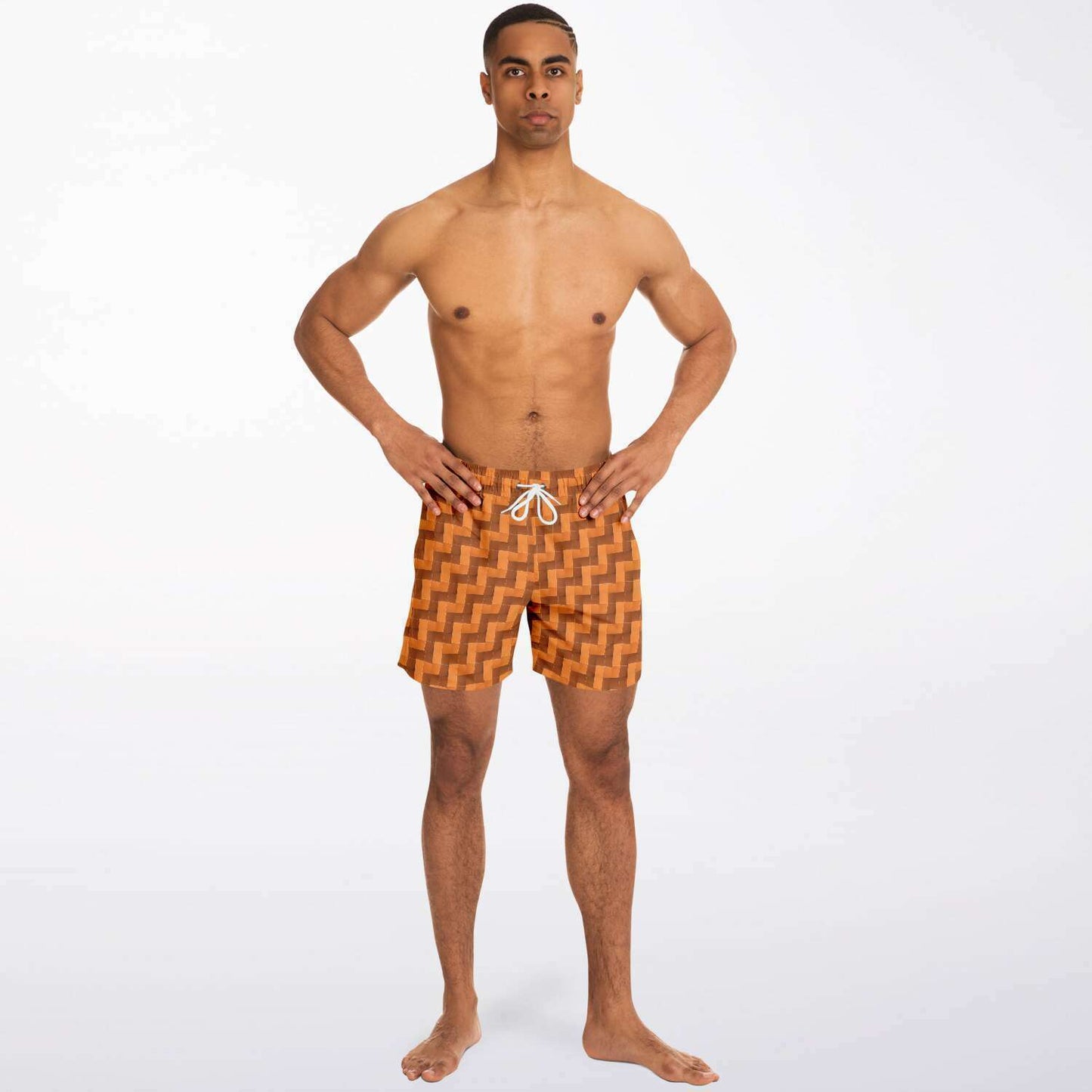 Swim Trunks (Burnt Orange Tiles)