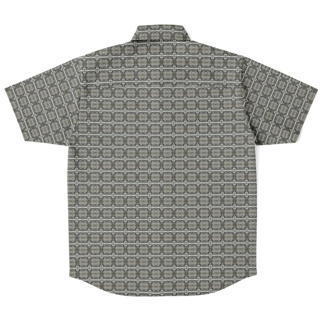 Short Sleeve Button Down Shirt (Wire Pattern 50)