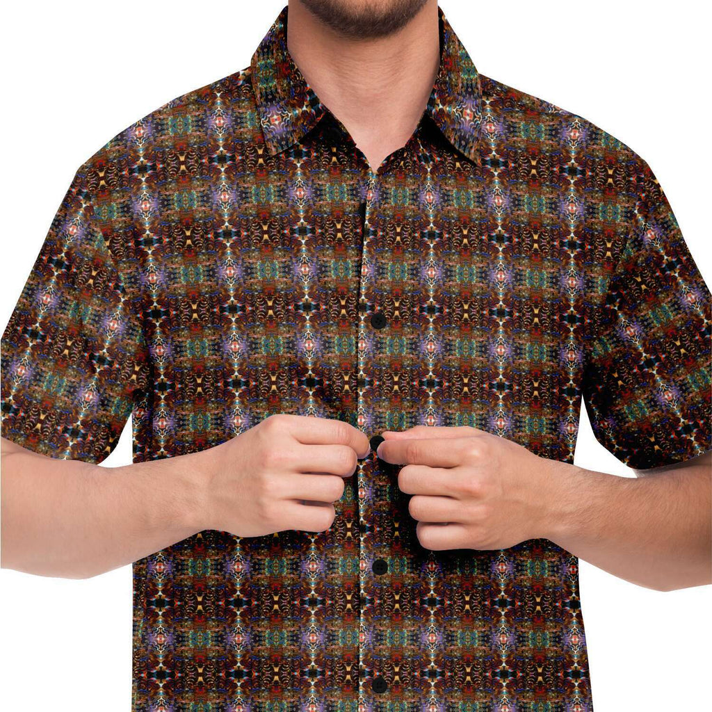 Short Sleeve Button Down Shirt (Woodstock No. 1)