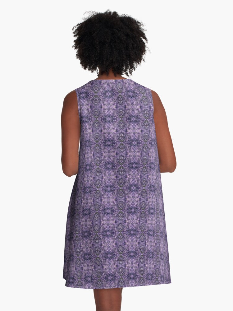 A-Line Dress (Violet Pinwheels)
