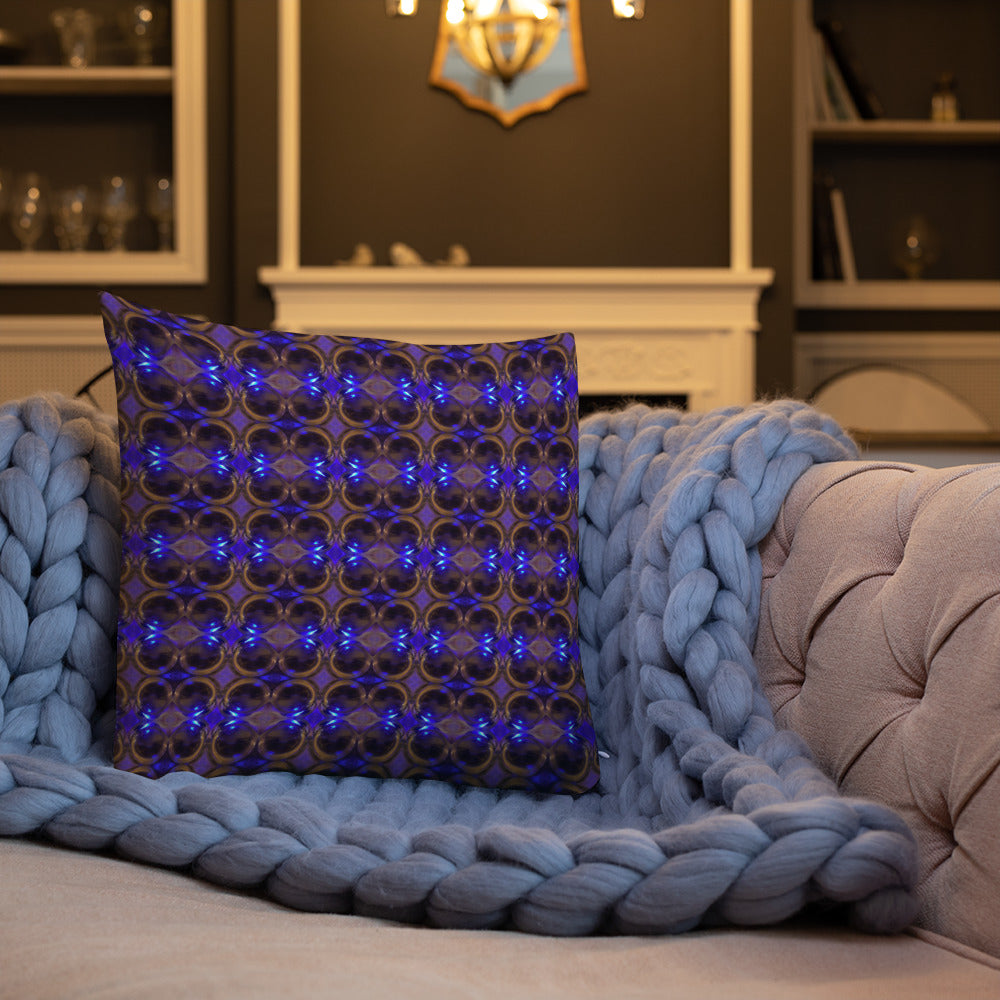 Premium Pillow (Cobalt Bubble)