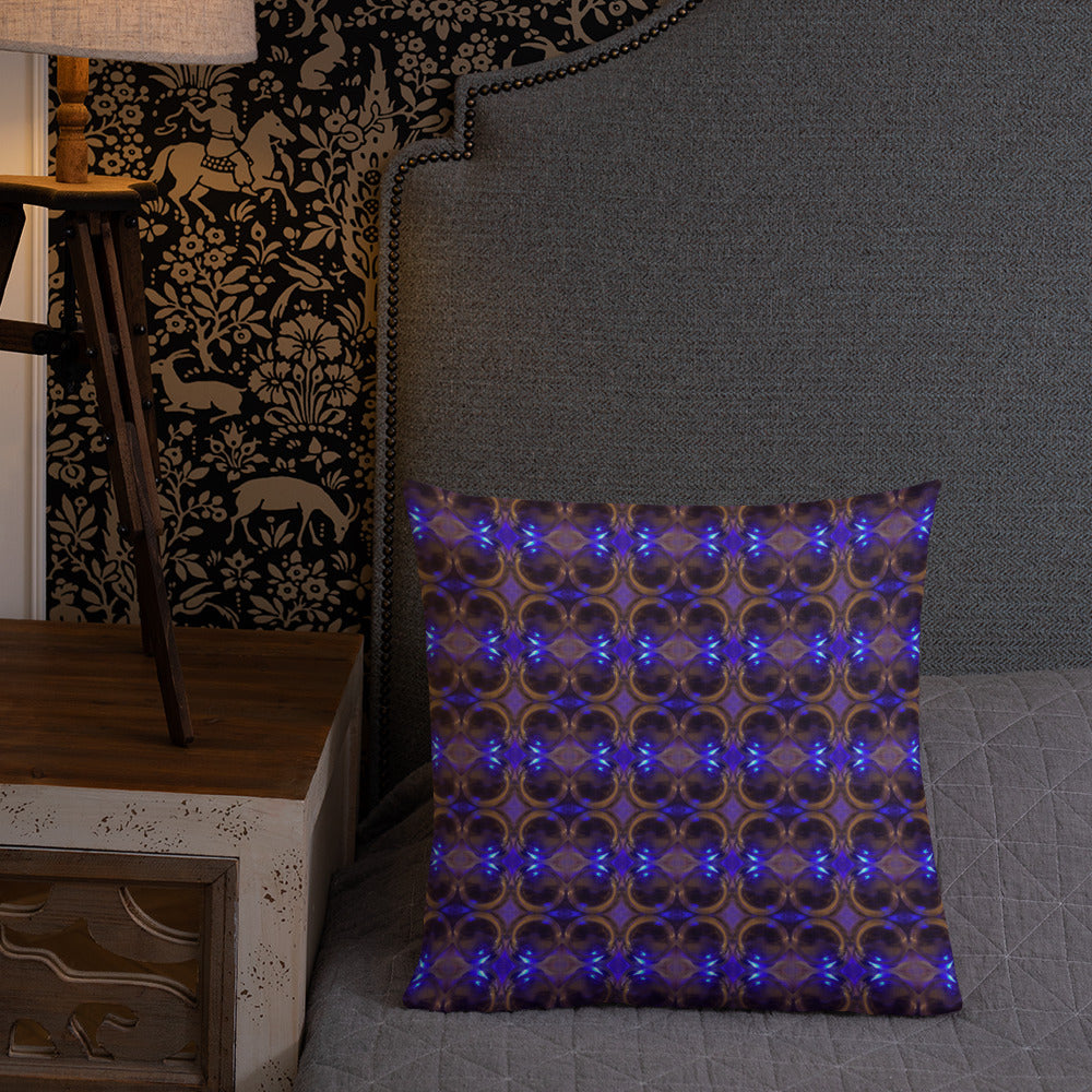 Premium Pillow (Cobalt Bubble)