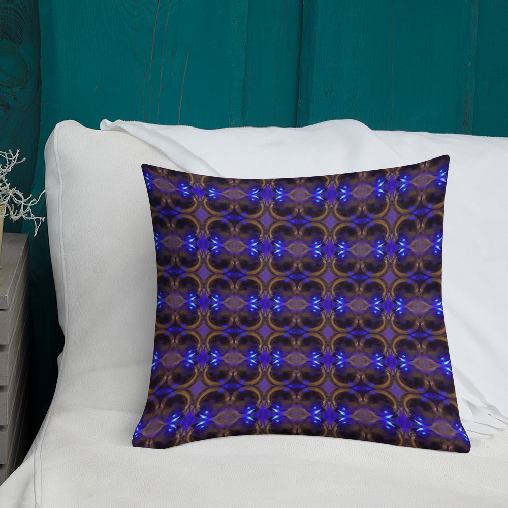 Premium Pillow (Cobalt Bubble)