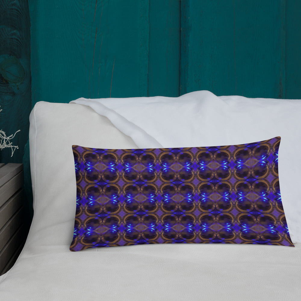 Premium Pillow (Cobalt Bubble)