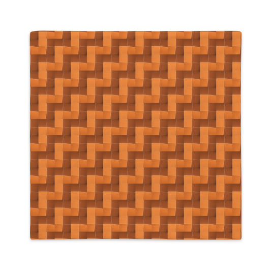 Premium Pillow Case (Burnt Orange Tiles)