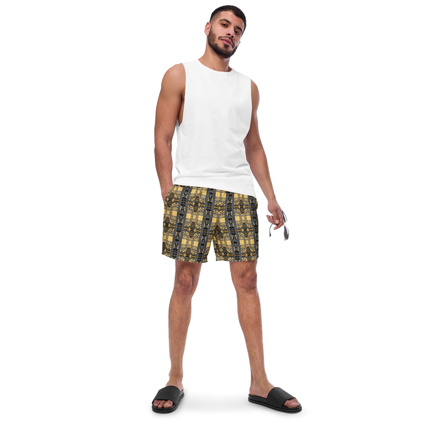 Eco-friendly Swim Trunks (Antique Machine)