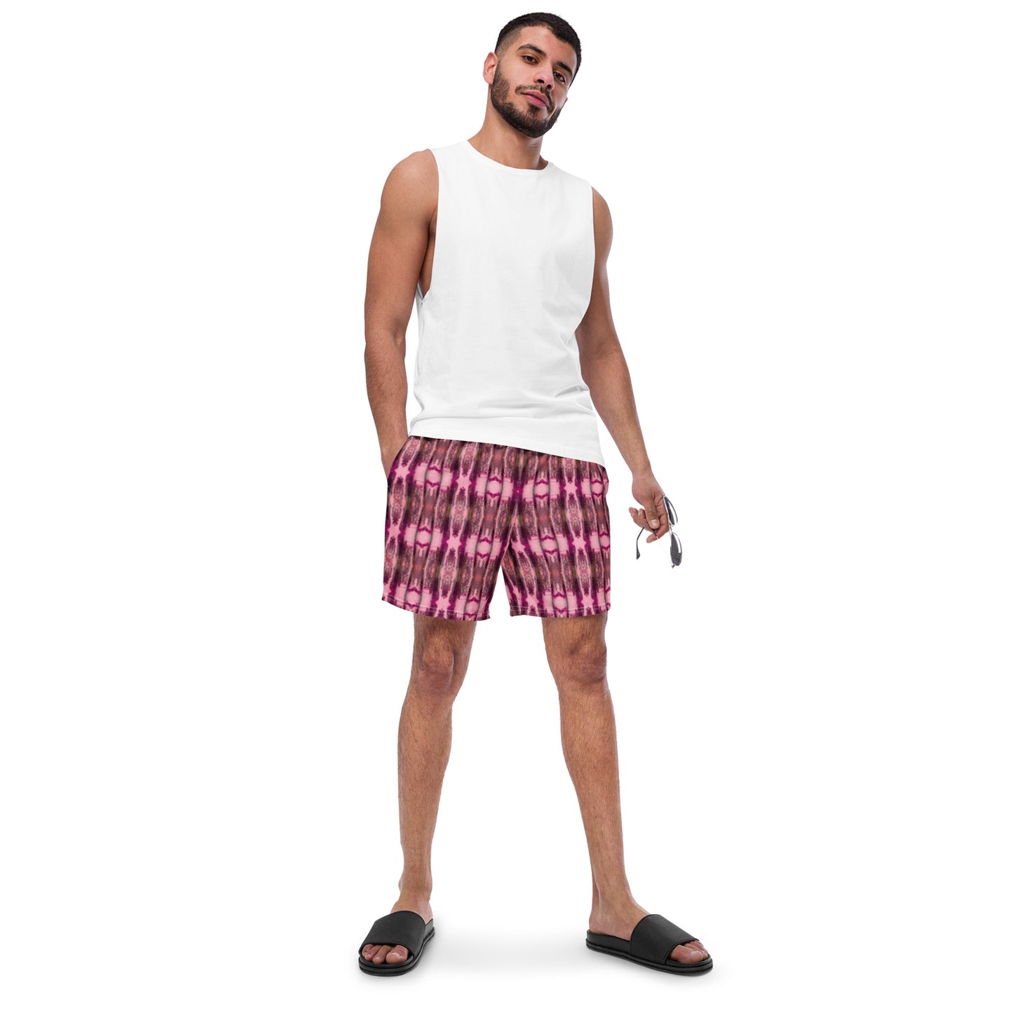 Eco-friendly Swim Trunks (Candy Cane)