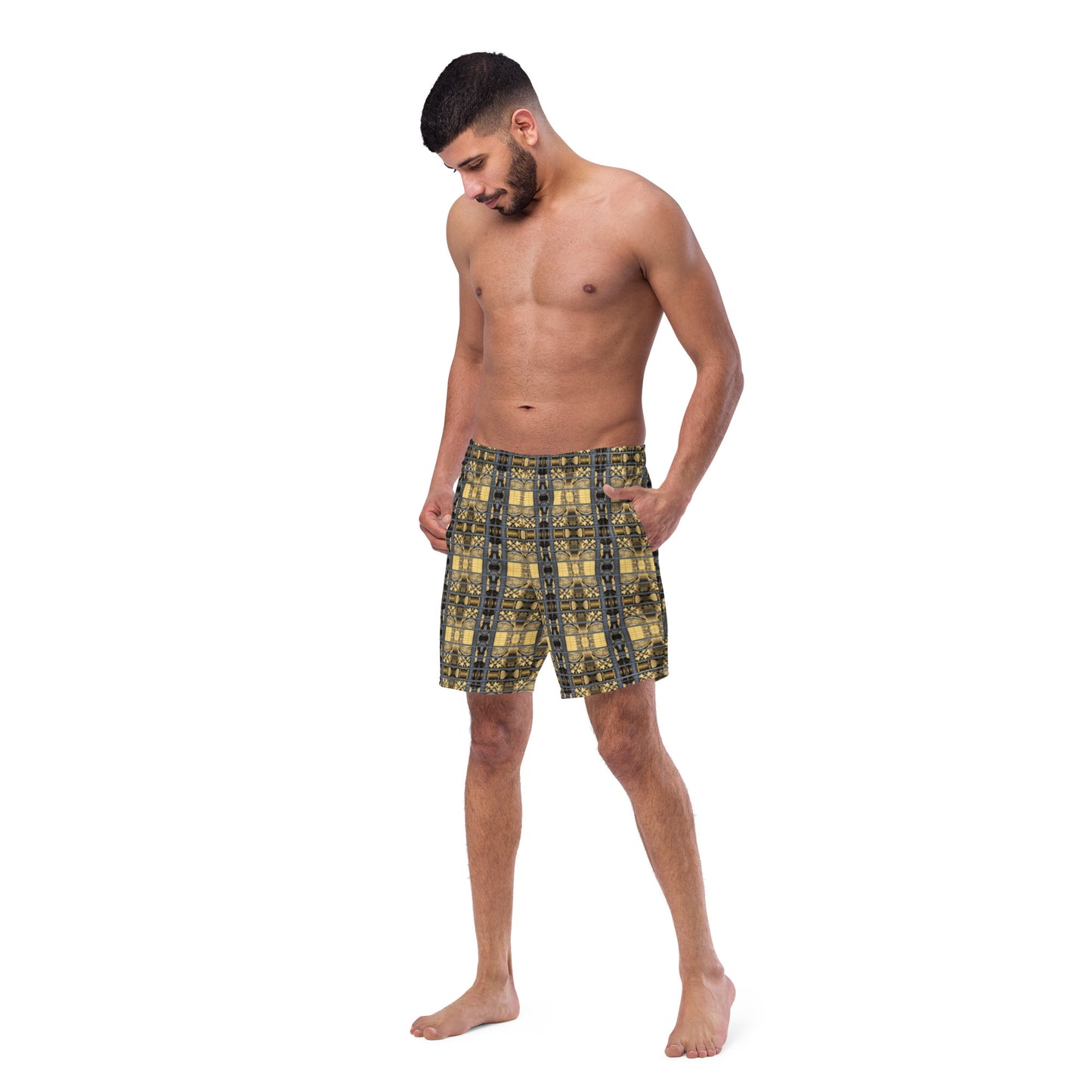 Eco-friendly Swim Trunks (Antique Machine)