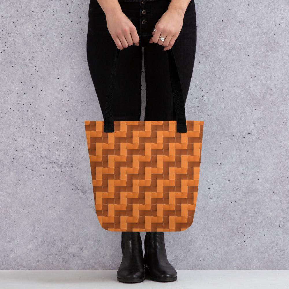 Tote Bag (Burnt Orange Tiles)