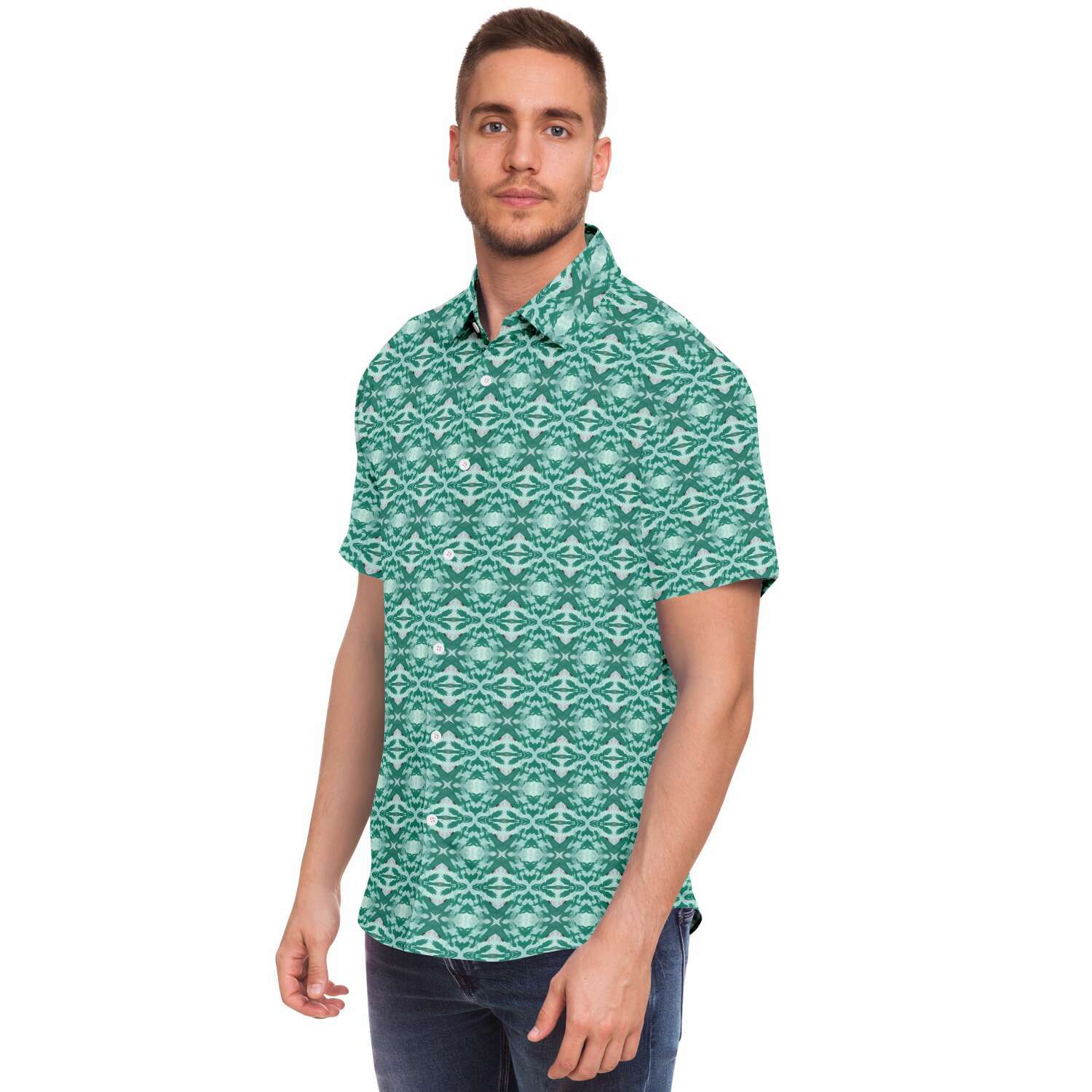 Short Sleeve Button Down Shirt (Neptune)