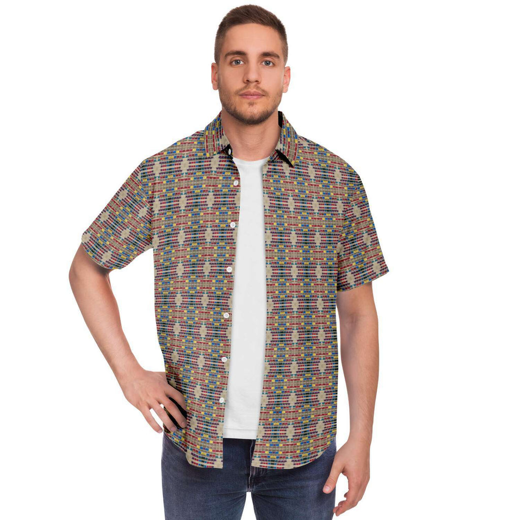 Short Sleeve Button Down Shirt (Mosaic)
