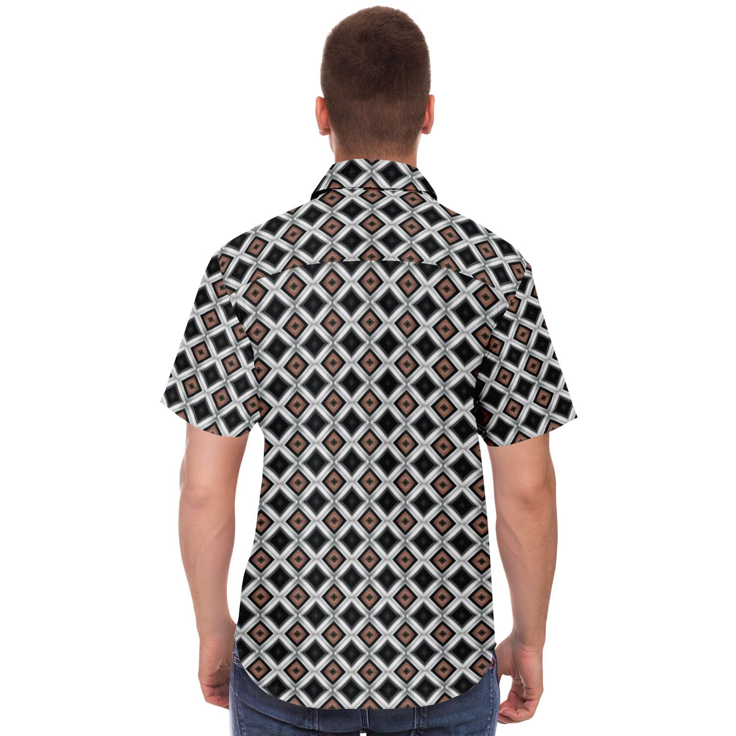 Short Sleeve Button Down Shirt (Copper & Lead No. 2)