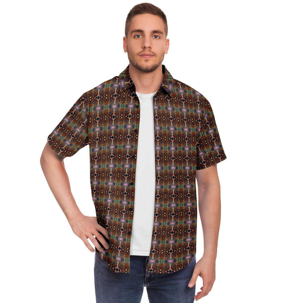Short Sleeve Button Down Shirt (Woodstock No. 1)