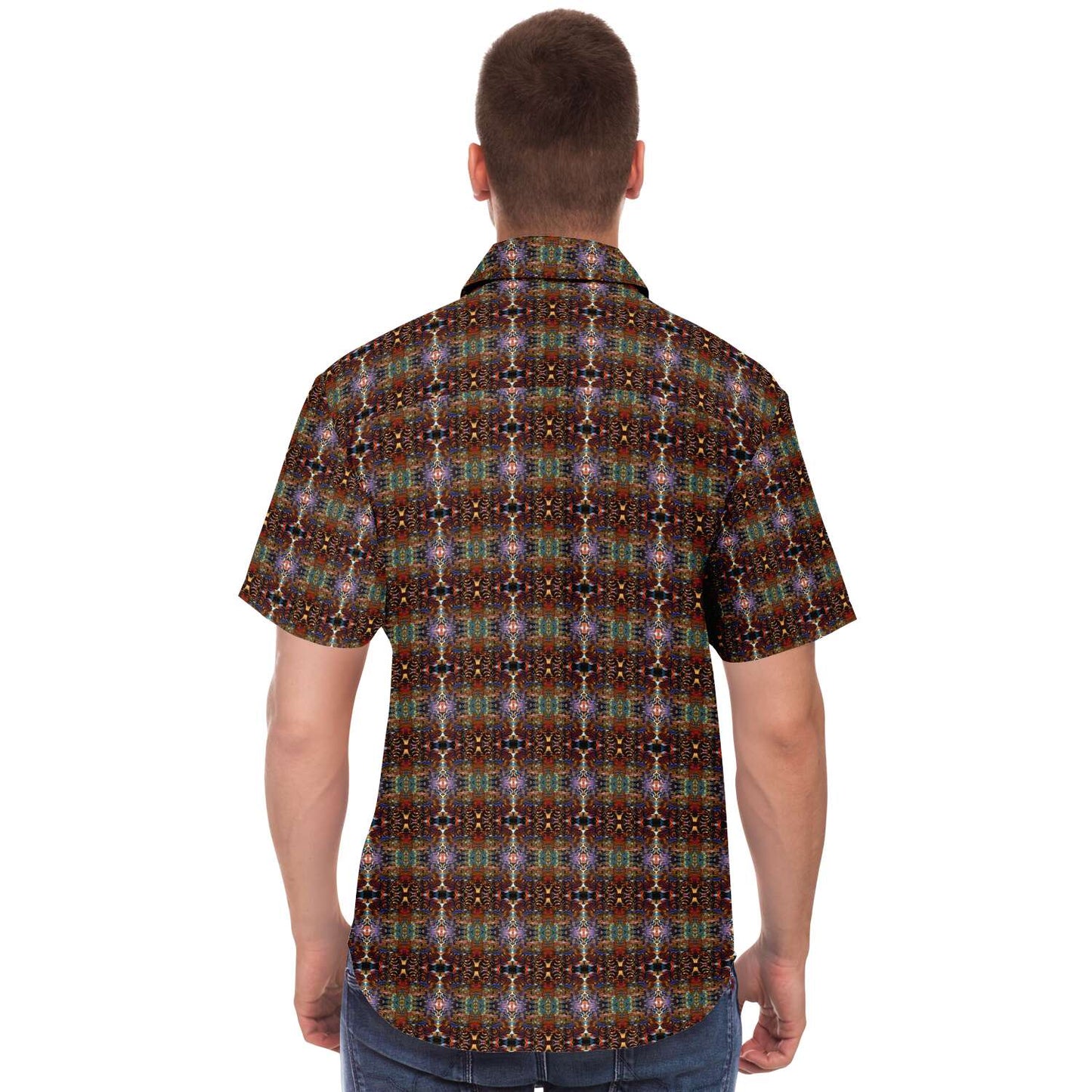 Short Sleeve Button Down Shirt (Woodstock No. 1)