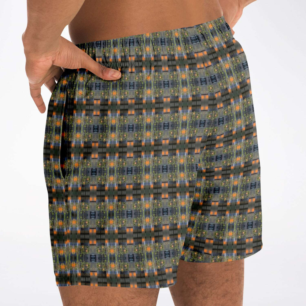Swim Trunks (Modern Plaid No. 1)