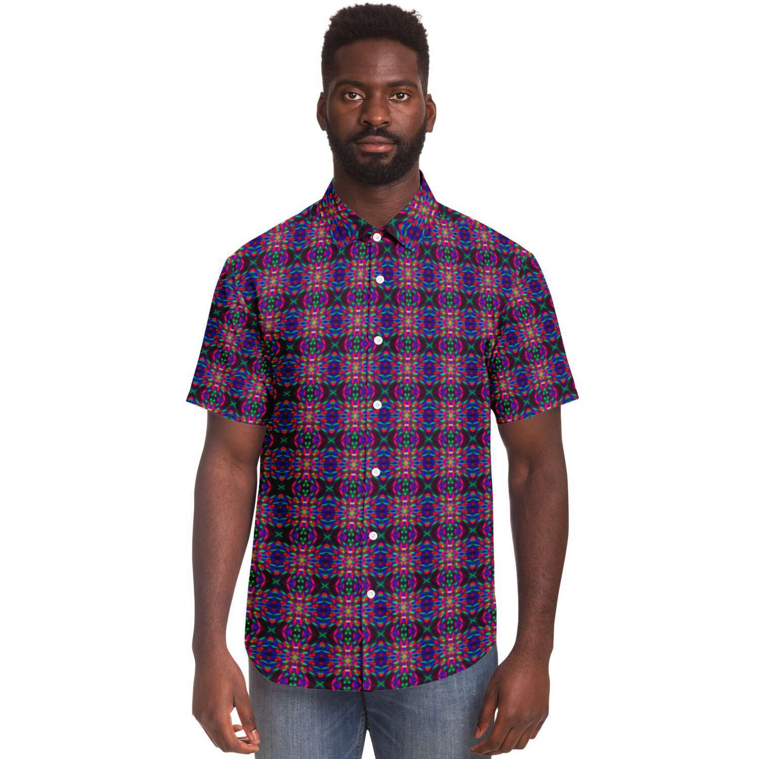 Short Sleeve Button Down Shirt (Disco No. 5)