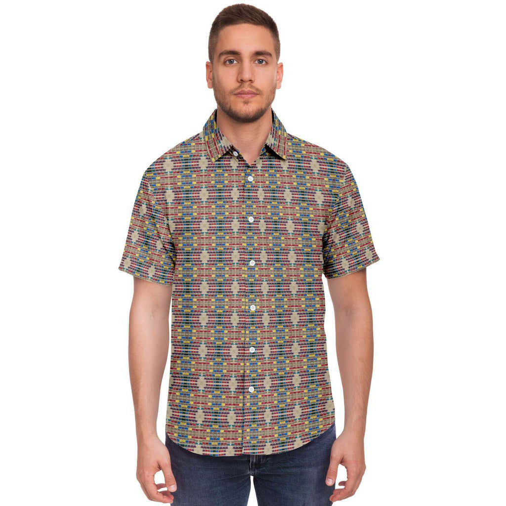 Short Sleeve Button Down Shirt (Mosaic)