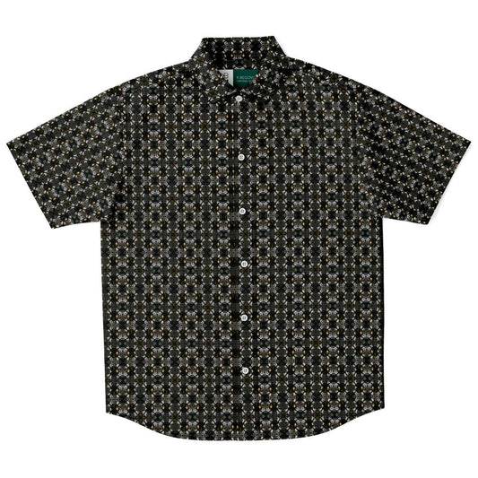 Short Sleeve Button Down Shirt (Jewel Cross)