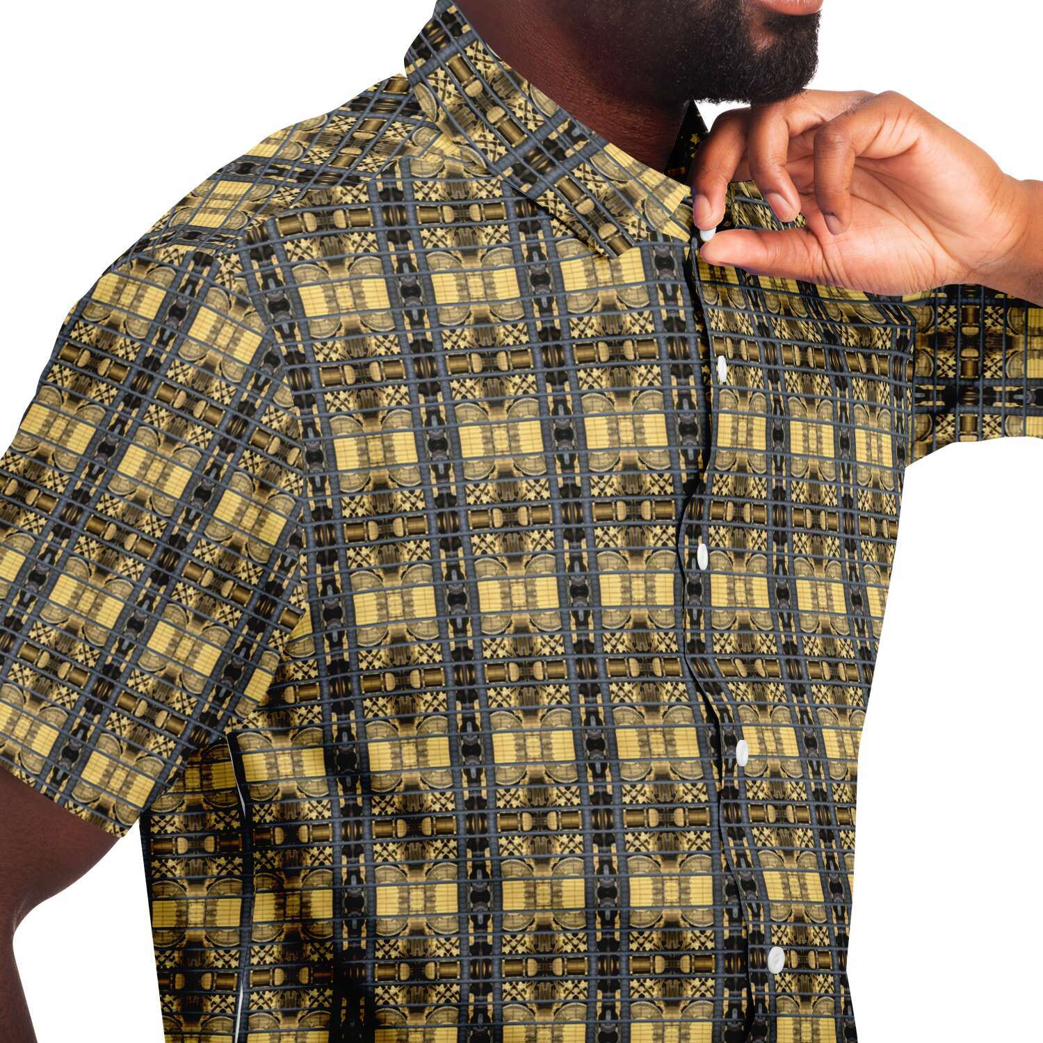 Short Sleeve Button Down Shirt (Antique Machine)