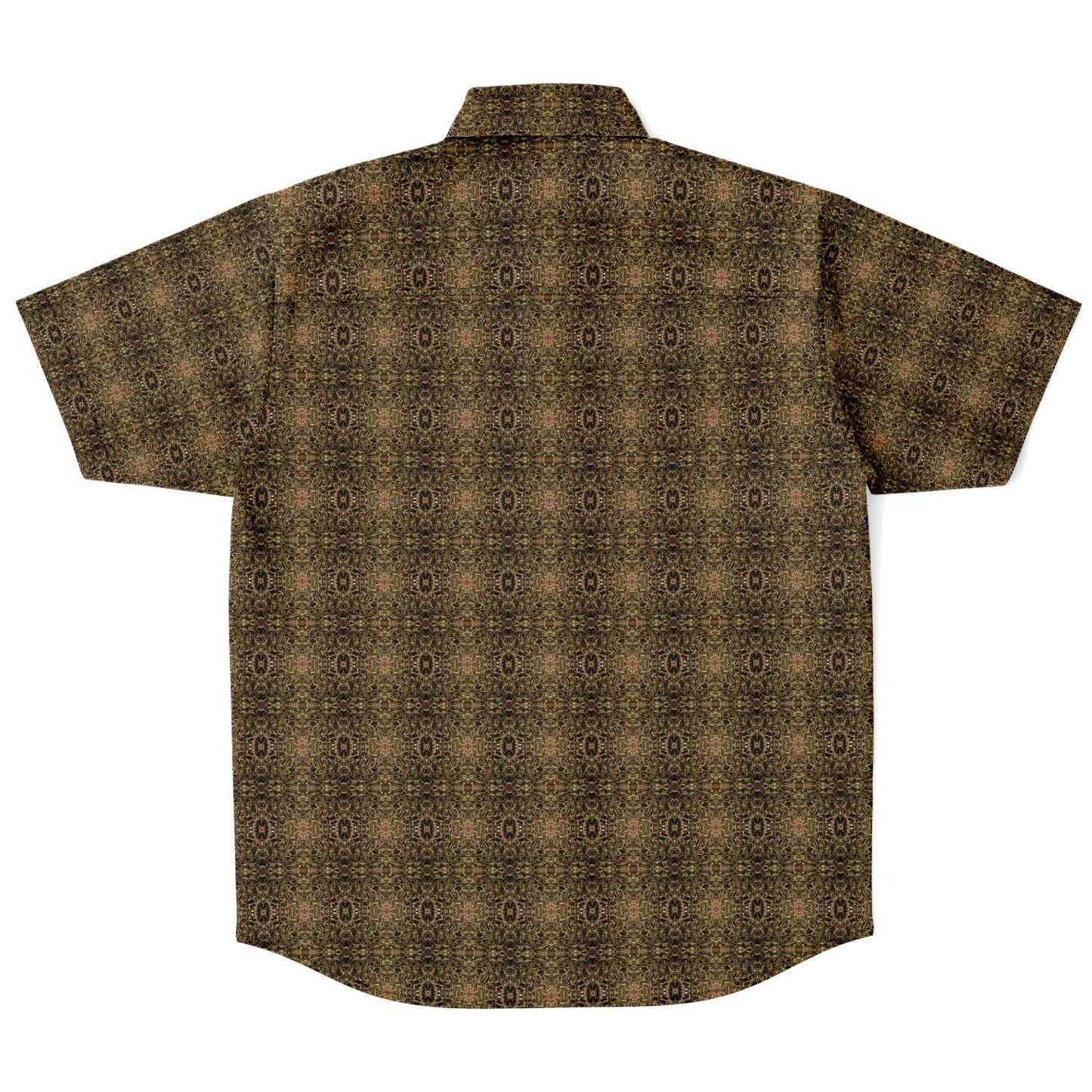 Short Sleeve Button Down Shirt (Olive Stix)