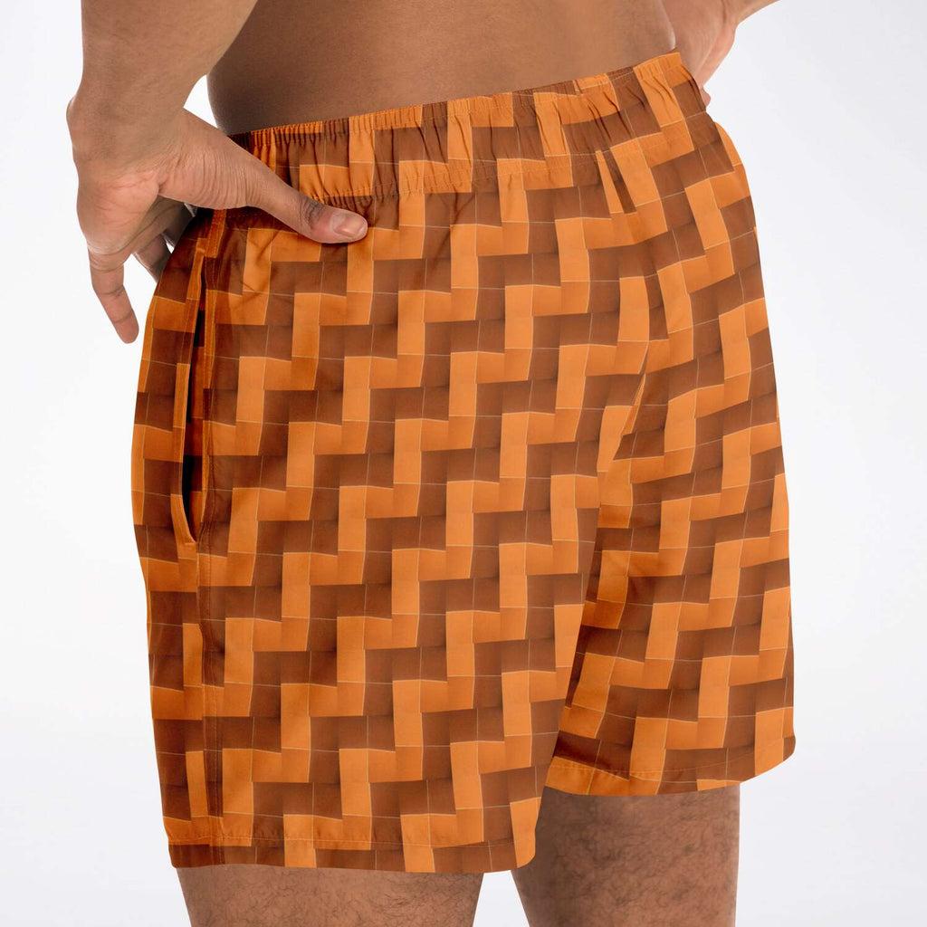 Swim Trunks (Burnt Orange Tiles)