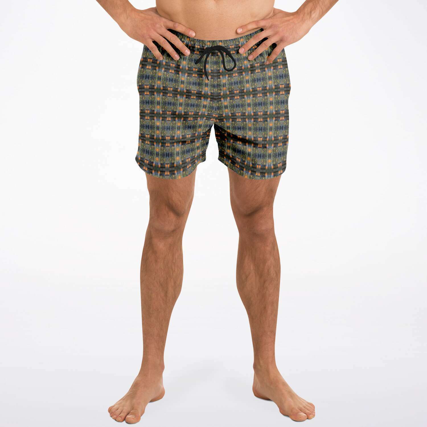 Swim Trunks (Modern Plaid No. 1)