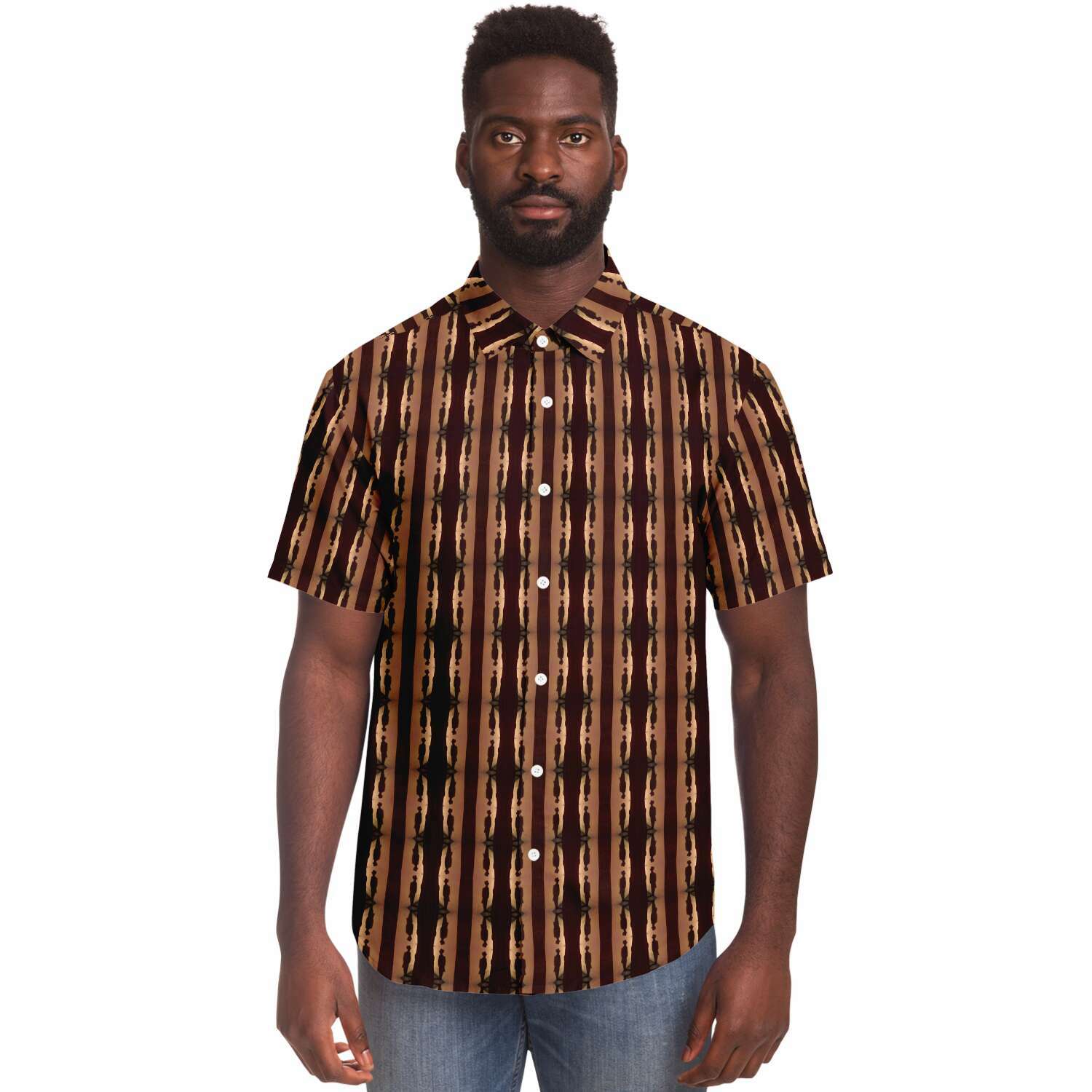 Short Sleeve Button Down Shirt (Cowboy)