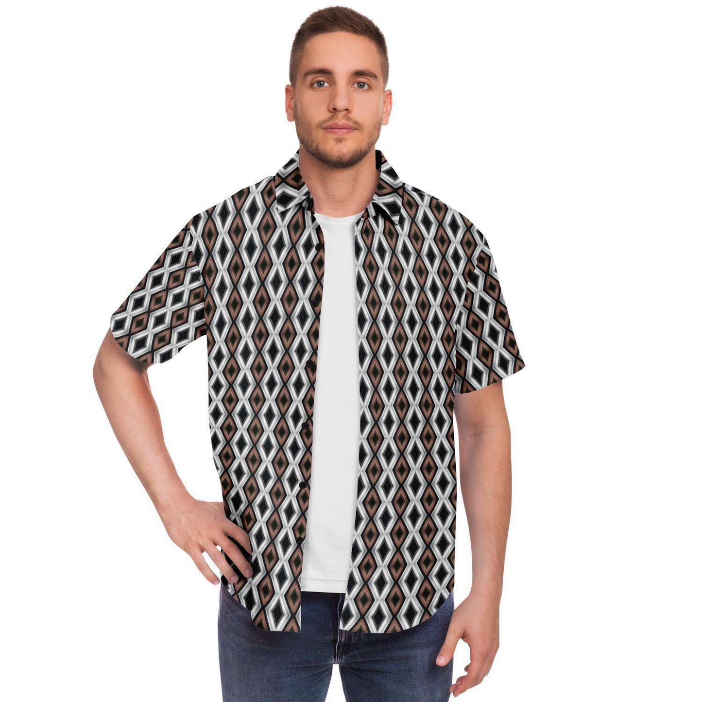 Short Sleeve Button Down Shirt (Copper & Lead No. 3)
