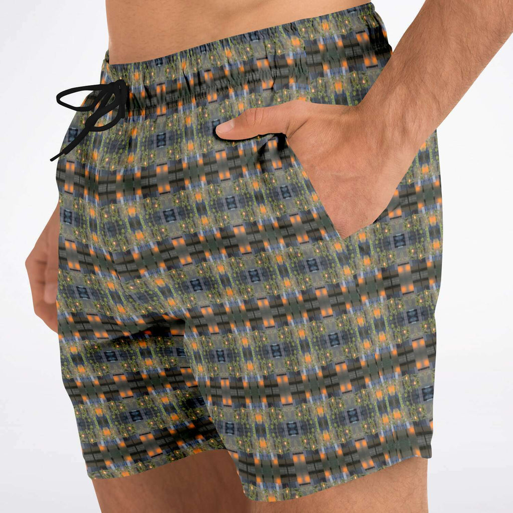 Swim Trunks (Modern Plaid No. 1)