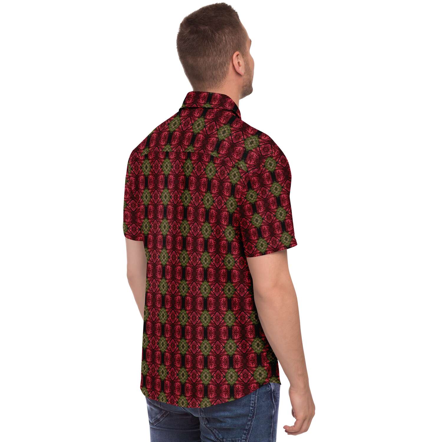 Short Sleeve Button Down Shirt (Victorian No. 1)