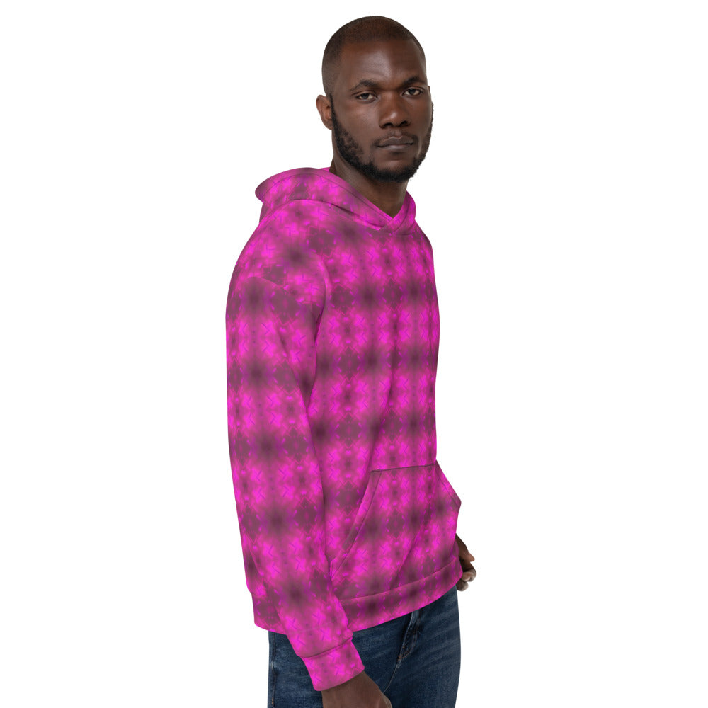 Pullover Hoodie (Fuchsia Parquet)