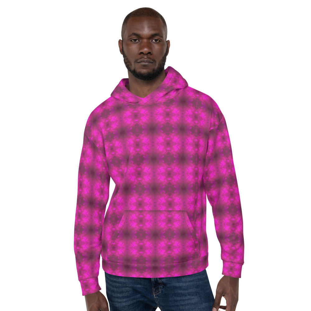 Pullover Hoodie (Fuchsia Parquet)