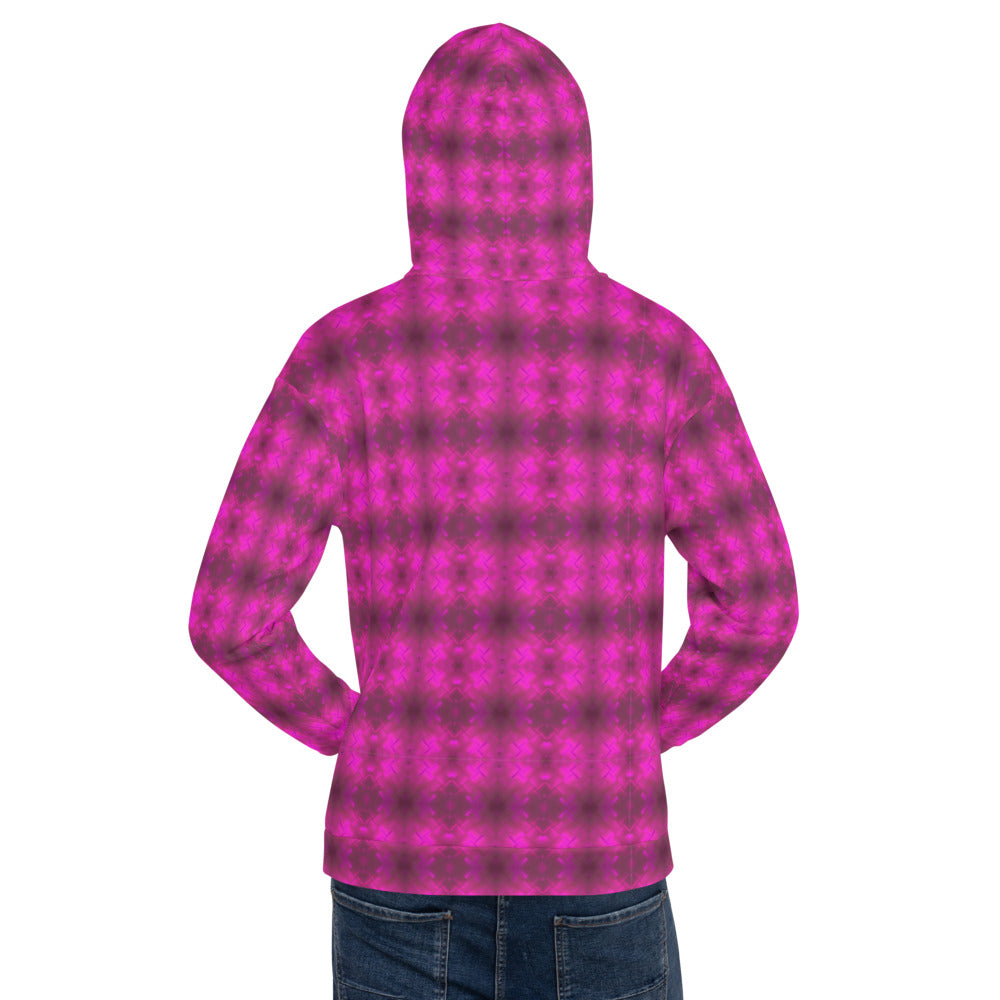 Pullover Hoodie (Fuchsia Parquet)